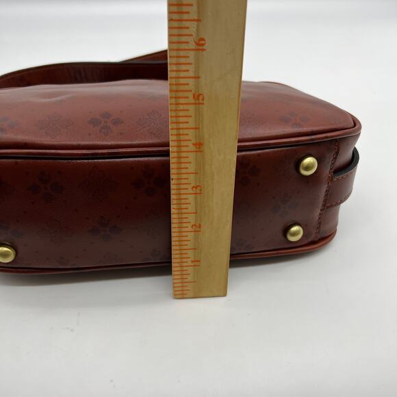 Patricia Nash Women Handbags Florentina Frame Leather Crossbody Bags Tan - Picture 10 of 16